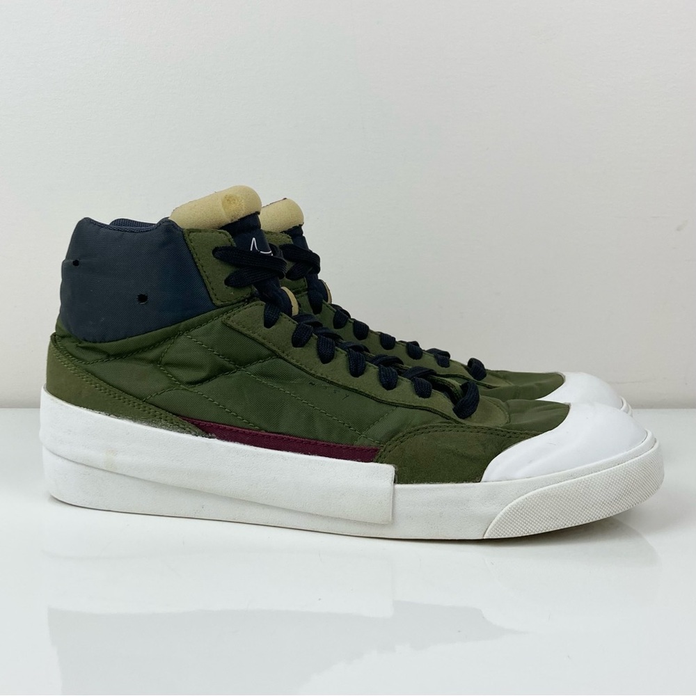Nike Men’s Drop Type LX Mid Olive Green White Athletic Shoes Size 8.0